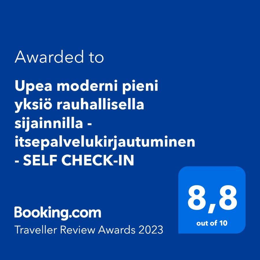 Upea Moderni Pieni Yksioe Rauhallisella Sijainnilla - Itsepalvelukirjautuminen - Self Check-In Vaasa Exterior foto
